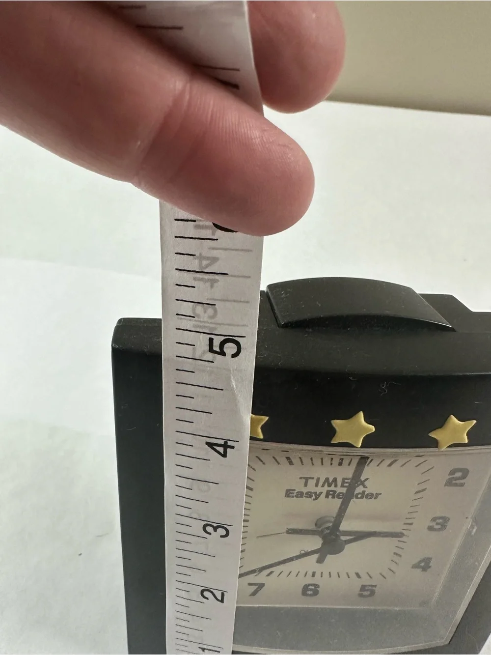 Timex Black and Gold Star Table- Alarm Clock - Easy Reader